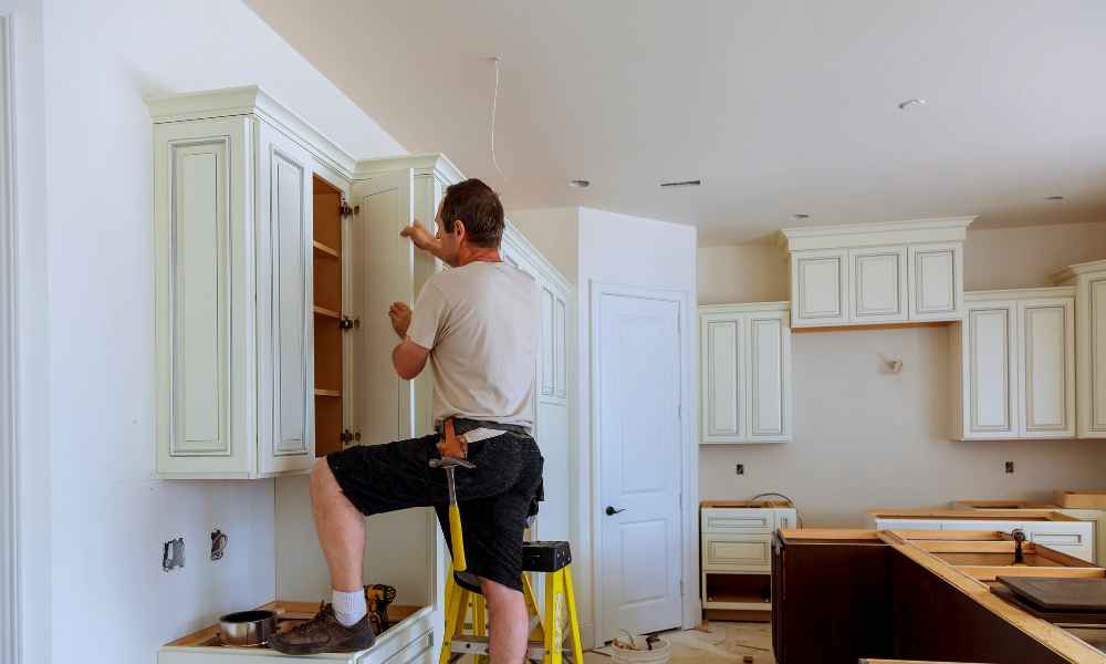 How to Install Crown Molding on Kitchen Cabinets with Soffits