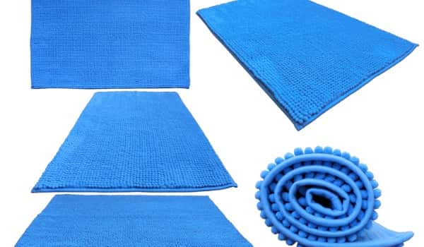 What is the best way to prepare the area before drying the mat