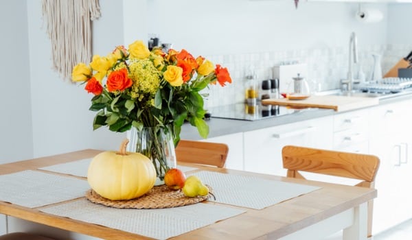 Fall Festivities Decor in Cozy Kitchen